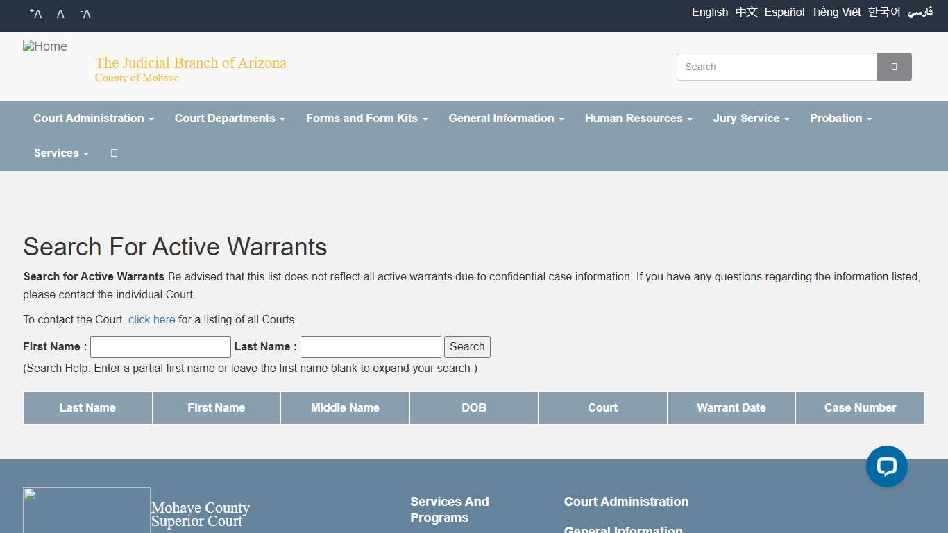 The Judicial Branch of Arizona | County of Mohave
